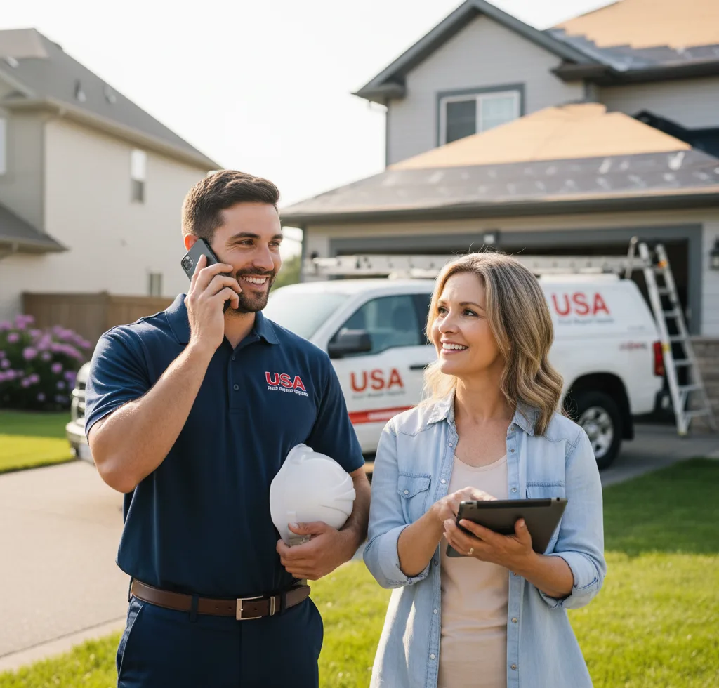 USA Roof Repair Experts customer support in Pevely
